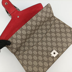 Pre-owned Gucci Dionysus beige×red PVC coated canvas × suede 400249 shoulderbag | stylenewstar