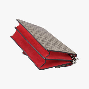 Pre-owned Gucci Dionysus beige×red PVC coated canvas × suede 400249 shoulderbag | stylenewstar