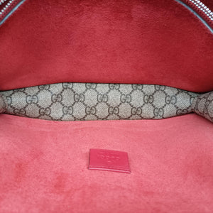 Pre-owned Gucci Dionysus beige×red PVC coated canvas × suede 400249 shoulderbag | stylenewstar