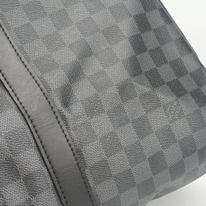 Pre-owned Louis Vuitton Keepall Bandouliere 45 Noir Damier Graphite N41418 shoulderbag | stylenewstar