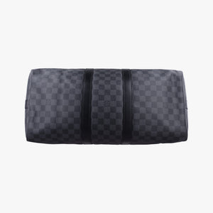Pre-owned Louis Vuitton Keepall Bandouliere 45 Noir Damier Graphite N41418 shoulderbag | stylenewstar