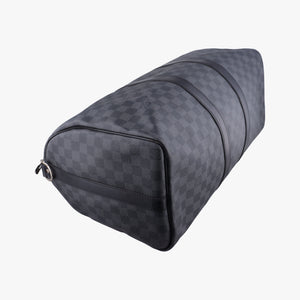 Pre-owned Louis Vuitton Keepall Bandouliere 45 Noir Damier Graphite N41418 shoulderbag | stylenewstar