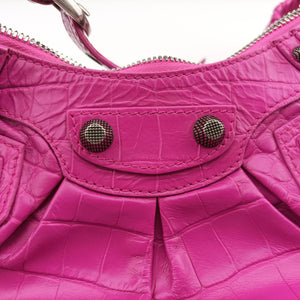 Pre-owned Balenciaga Le Cagole Pink Leather shoulderbag | stylenewstar