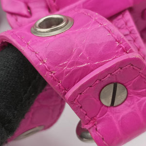 Pre-owned Balenciaga Le Cagole Pink Leather shoulderbag | stylenewstar