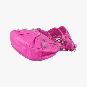Pre-owned Balenciaga Le Cagole Pink Leather shoulderbag | stylenewstar