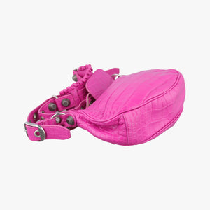 Pre-owned Balenciaga Le Cagole Pink Leather shoulderbag | stylenewstar