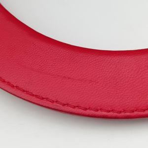 Pre-owned Christian Dior Lady Dior Red lambskin shoulderbag | stylenewstar