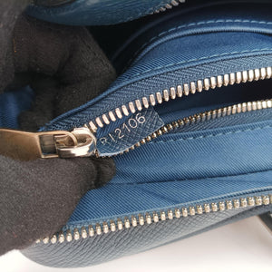 Vintage Louis Vuitton Porto Document Business MM Navy Taiga M32705 handbag | stylenewstar