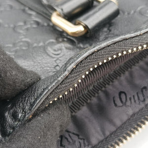 Pre-owned Gucci Diamante Black Leather 208468 handbag | stylenewstar