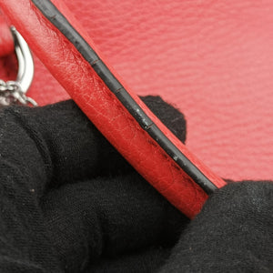 Pre-owned Gucci charm dome Red Leather 341503 shoulderbag | stylenewstar