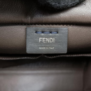 Pre-owned Fendi Trois Jours Navy Leather 8BH279 shoulderbag | stylenewstar