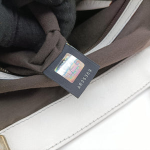 Pre-owned Fendi Borsa Frame Doctor White Leather 8BN191 handbag | stylenewstar
