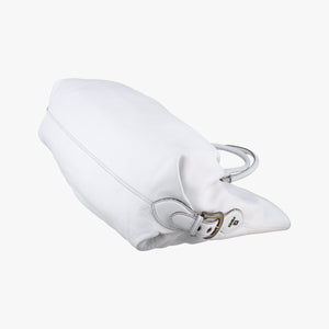 Pre-owned Fendi Borsa Frame Doctor White Leather 8BN191 handbag | stylenewstar
