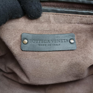 Secondhand Bottega Veneta NODINI Intrecciato Grey lambskin shoulderbag | stylenewstar