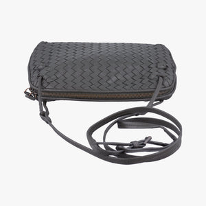 Secondhand Bottega Veneta NODINI Intrecciato Grey lambskin shoulderbag | stylenewstar