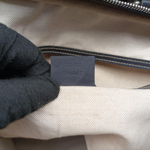 Secondhand Gucci GG plus GG Supreme Briefcase Beige×Black PVC coated canvas 201480 handbag | stylenewstar