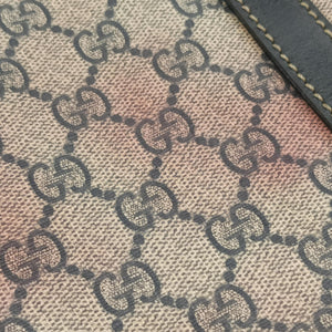 Secondhand Gucci GG plus GG Supreme Briefcase Beige×Black PVC coated canvas 201480 handbag | stylenewstar