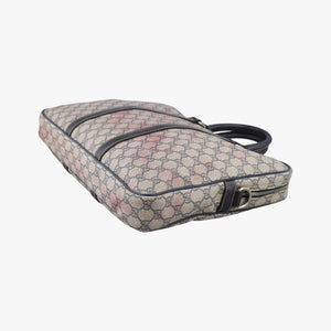 Secondhand Gucci GG plus GG Supreme Briefcase Beige×Black PVC coated canvas 201480 handbag | stylenewstar