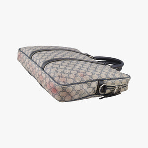 Secondhand Gucci GG plus GG Supreme Briefcase Beige×Black PVC coated canvas 201480 handbag | stylenewstar