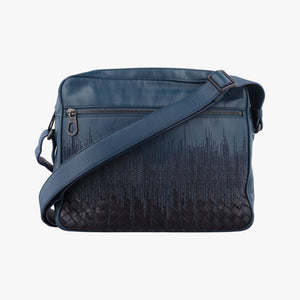 Pre-owned Bottega Veneta Intrecciato Navy lambskin shoulderbag | stylenewstar