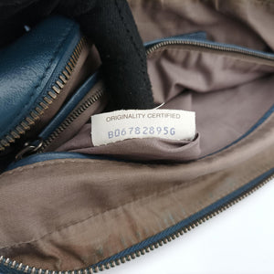 Pre-owned Bottega Veneta Intrecciato Navy lambskin shoulderbag | stylenewstar