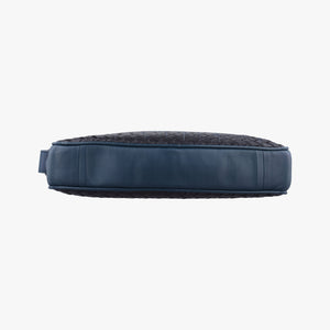 Pre-owned Bottega Veneta Intrecciato Navy lambskin shoulderbag | stylenewstar