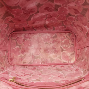 Pre-owned Louis Vuitton NEVERFULL MM Brown × Rose Velours Monogram Ikat Flower M40939 shoulderbag | stylenewstar