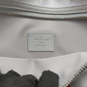 Pre-owned Louis Vuitton Flat Messenger White×orange White Monogram Canvas x Ocher Monogram Denim M44640 shoulderbag | stylenewstar