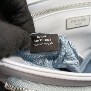 Vintage Prada Pocket Blue Nylon × Brushed Leather 1BD295 shoulderbag | stylenewstar