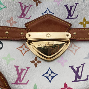 Pre-owned Louis Vuitton RITA white Monogram Multicolor M40125 shoulderbag | stylenewstar
