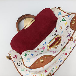 Pre-owned Louis Vuitton RITA white Monogram Multicolor M40125 shoulderbag | stylenewstar