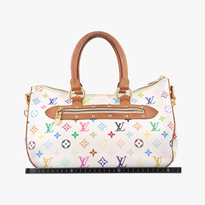 Pre-owned Louis Vuitton RITA white Monogram Multicolor M40125 shoulderbag | stylenewstar