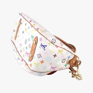 Pre-owned Louis Vuitton RITA white Monogram Multicolor M40125 shoulderbag | stylenewstar