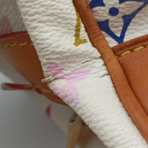 Pre-owned Louis Vuitton CLAUDIA white Monogram Multicolor M40193 shoulderbag | stylenewstar