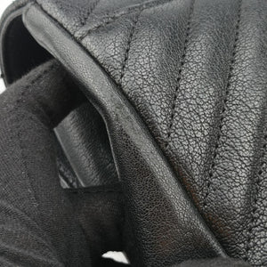 Pre-owned Yves Saint Laurent COLLEGE Black Leather 487212 shoulderbag | stylenewstar