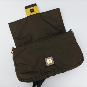 Vintage Fendi Baguette Green nylon 7VA472 bum bag/waist bag | stylenewstar