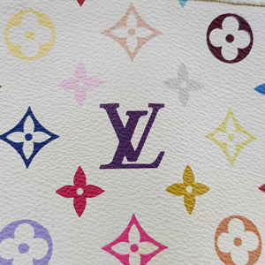 Pre-owned Louis Vuitton COURTNEY MM white Monogram Multicolor M45641 shoulderbag | stylenewstar