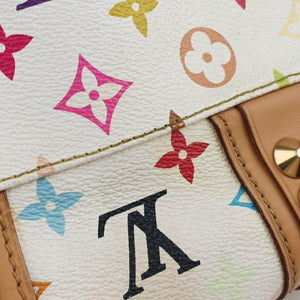 Pre-owned Louis Vuitton COURTNEY MM white Monogram Multicolor M45641 shoulderbag | stylenewstar