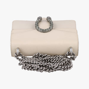 Pre-owned Gucci Dionysus White Leather 421970 shoulderbag | stylenewstar