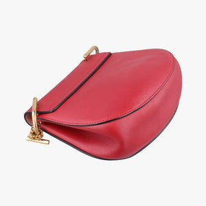Pre-owned Chloe DREW Red×Pink Leather×suede shoulderbag | stylenewstar