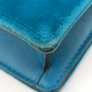 Pre-owned Gucci Dionysus Blue velour 476432 shoulderbag | stylenewstar