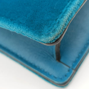 Pre-owned Gucci Dionysus Blue velour 476432 shoulderbag | stylenewstar