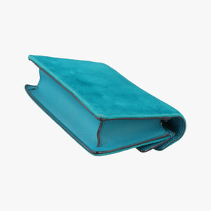 Pre-owned Gucci Dionysus Blue velour 476432 shoulderbag | stylenewstar