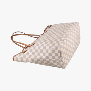 Pre-owned Louis Vuitton Neverfull MM Azur Damier Canvas N51107 shoulderbag | stylenewstar