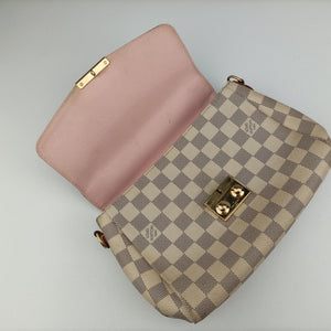 Pre-owned Louis Vuitton CROISETTE Azur Damier Canvas N41581 shoulderbag | stylenewstar