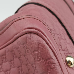 Vintage Gucci Guccissima Trim Web Joy Pink Leather 269876 bostonbag | stylenewstar