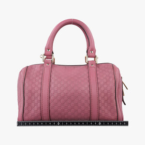 Vintage Gucci Guccissima Trim Web Joy Pink Leather 269876 bostonbag | stylenewstar