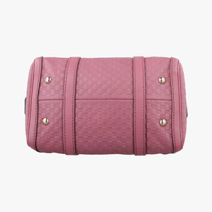 Vintage Gucci Guccissima Trim Web Joy Pink Leather 269876 bostonbag | stylenewstar