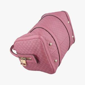 Vintage Gucci Guccissima Trim Web Joy Pink Leather 269876 bostonbag | stylenewstar