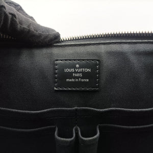 Pre-owned Louis Vuitton Porte Documents Jour Noir Damier Graphite N48224 handbag | stylenewstar